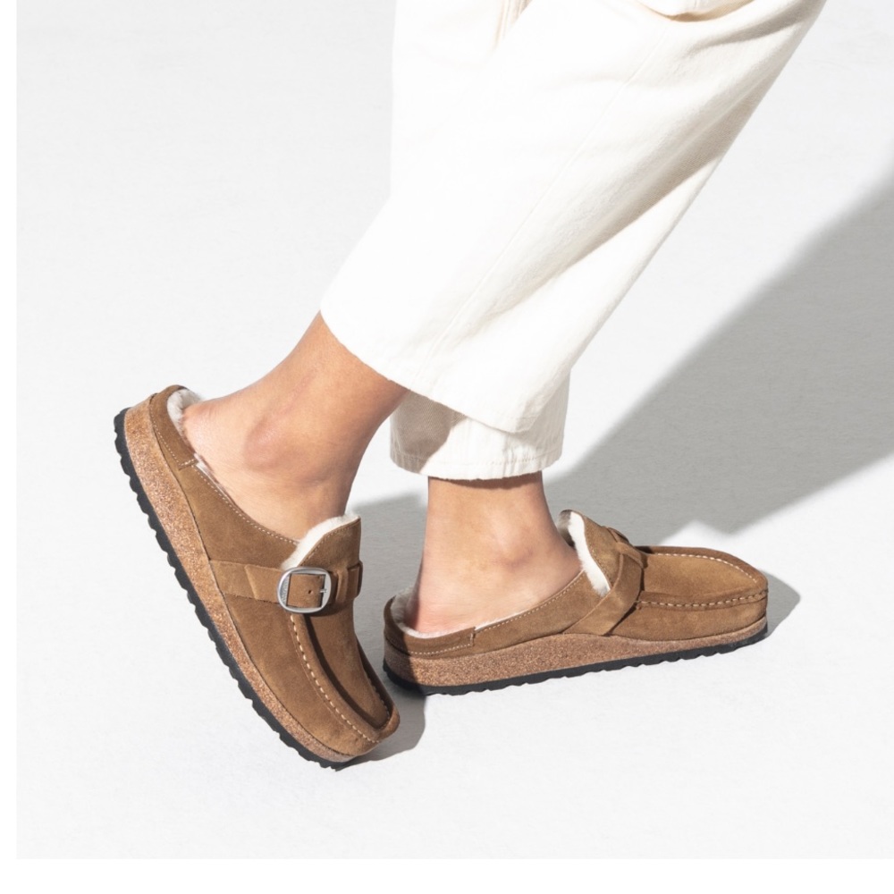 - BIRKENSTOCK Buckley Shearling clogs honey size 36